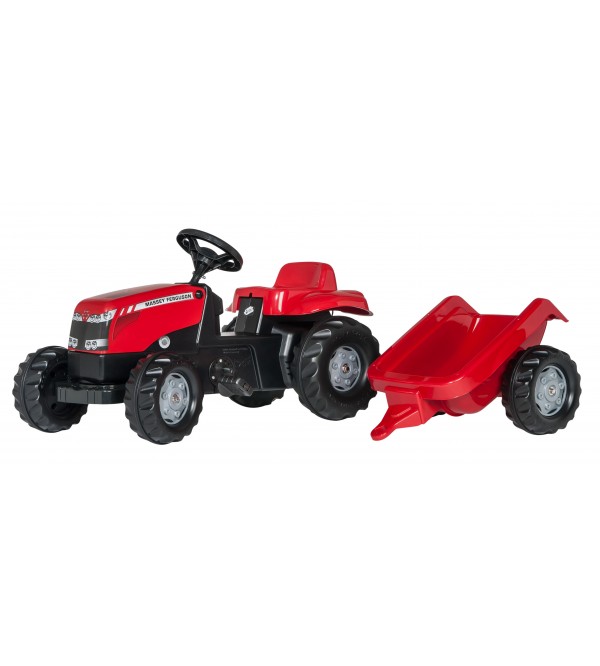 Bērnu traktors ar pedāļiem ar piekabi rollyKid MF  (2,5-5 gadiem) Vācija 012305 